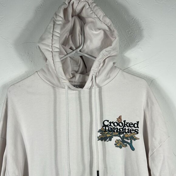 🔥🔥 CROOKED TONGUES Designer Graphic HOODIE SWEATSHIRT Unisex Size Medium - RAR - Picture 7 of 15